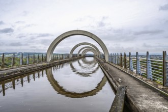 Falkirk Wheel, Forth and Clyde Canal, Falkirk, Scotland, UK