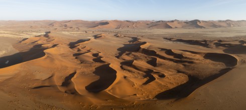 Aerial view of sand dunes in the Namib Desert, Namib Naukluft Park, Namibia
