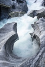 Marble Lottet, Marble Castle, Marble Gorge, Glomåga River, Mo I Rana, Nordland, Norway
