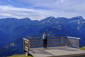 Observation platform, mountain station, am Wank, Garmisch-Partenkirchen, Werdenfelser Land, Upper