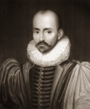 Michel Eyquem de Montaigne, 1533 - 1592, a politician, philosopher and pioneer of essay writing,