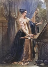 Love and Pride, engraved by H. Cook after W. Perring, Historic, digitally restored reproduction