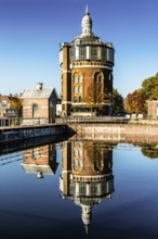 Historic water tower De Esch, oldest preserved water tower in the country, Kralingen, Rotterdam,