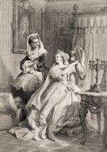 Eugenia, scene from the drama The Natural Daughter by Johann Wolfgang von Goethe, after Wilhelm von
