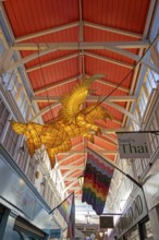 Interior shot, dragon, Covered Market, Oxford, England, Great Britain