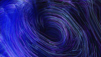 Swirling lines in varied colors create a stimulating abstract background reflecting modern