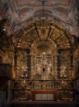 Interior view, altar with patron saint Anthony and baby Jesus, Igreja de Santo António church,