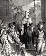 Execution of Marie Antoinette or Maria Antonia Josepha Johanna, 1755, 1793, Queen of France