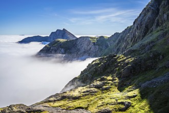 Snowdon Massif, Snowdon Range, Snowdonia, North Wales, UK