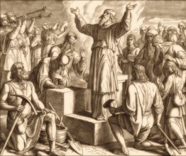 Rebuilding the Jerusalem Temple, Old Testament, by Julius Schnorr von Carolsfeld