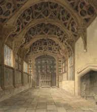 Interior View of Rufford Hall, Lancashire, belonging to Sir Thomas Hesketh Bart, England, digitally