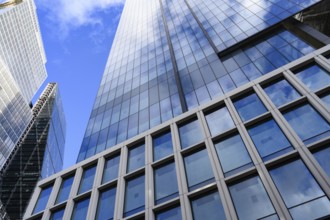 British high rise office buildings in the city of London financial district, centre of the UK