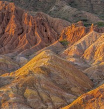 Red rocks, canyon of eroded sandstone formations, red and orange sandstone rocks, fairytale gorge,
