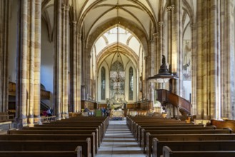Interior of the Lutheran St. Thomas Church or Église Saint-Thomas), Strasbourg, Alsace, France