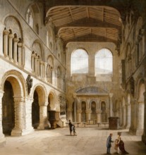 Interior of the Priory Church of St Bartholomew the Great, or Great St Bart's, 18th century, an