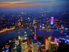 China Shanghai by night