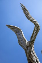 Bay St. Louis, Mississippi - An 'Angel Tree, one of several carved by chainsaw sculptor Dayle K.