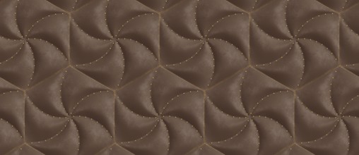 This 3D illustration features a geometric pattern of hexagon tiles, creating a captivating