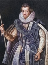 Robert Cecil 1st Earl of Salisbury, 1563-1612, English statesman. From the book Lodges British