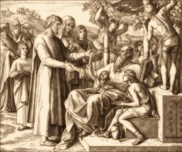 Job Restored to Prosperity, Old Testament, by Julius Schnorr von Carolsfeld