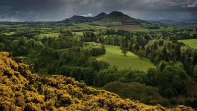 Europe, Scotland, Great Britain, England, landscape, Scott's view, viewpoint near Bemersyde, after