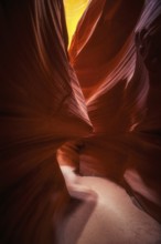 Explore the enchanting curves and colors of Antelope Canyon in the USA. This narrow slot canyon
