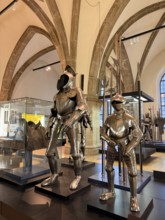 Historical Armour, Hall with Weapons and Armor, Bavarian National Museum, Munich, Upper Bavaria,