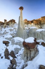Wahweap Hoodoos, White Hoodoos, Sandstone Sculptures, Grand Staircase Escalante National Monument,