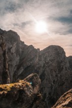 Top of the mountain of Aiako Harria or Peñas de Aya in the town of Oiartzun, Guipúzcoa. Basque