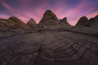 Majestic view of Coyote Buttes in the Paria Canyon-Vermilion Cliffs Wilderness, Arizona, featuring