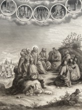 Sermon on the Mount, Anger should be restrained, Gospel of Matthew, 1853, digitally restored