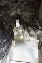 Cave dwelling, lava tunnel, former home of the artist, interior view, Fundacion Cesar Manrique,