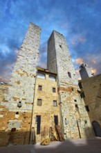 The so called twin towers of Sangimignano built in the 13th century as defensive towers and also to