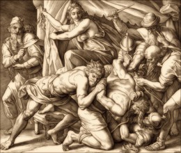 Samson and Delilah, Old Testament, by Julius Schnorr von Carolsfeld