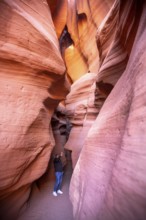 Page, Arizona - Upper Antelope Canyon, one of several scenic slot canyons on the Navajo Nation