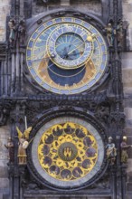 Astronomical Clock on the Town Hall Tower, Old Town Square, Old Town, Prague, Bohemia, Czech