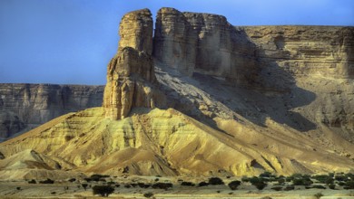 Middle East, Saudi Arabia, rocky landscape, near Edge of the World, Al Ula