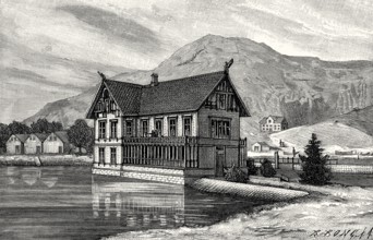 Laboratory and biological sea station of Bergen, Norway, 19th century