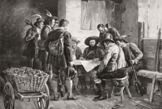 Meeting of the freedom, fighter, Andreas Hofer, Tyrolean Rebellion, 1809