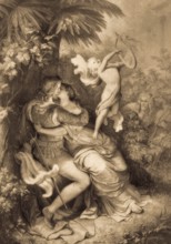 Helen first act, Faust II, by Johann Wolfgang von Goethe, after Wilhelm von Kaulbach