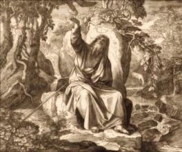 Ravens Feed Elijah, Old Testament, by Julius Schnorr von Carolsfeld