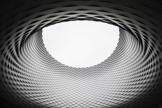 Hall ceiling, modern architecture, new Messe Basel building, architects Herzog and de Meuron,