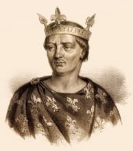 Robert II, 972-1031, called the Pious, le Pieux, the Wise, or le Sage, King of the Franks, Robert