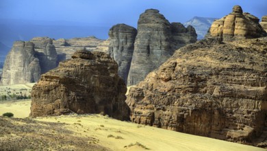 Middle East, Saudi Arabia, landscape in Al Ula, Al Ula