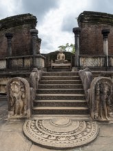 Round temple in Polonnaruwa, Sri Lanka