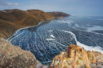 Russia, Siberia. Situated in south-east Siberia, the 3.15-million-ha Lake Baikal is the oldest (25