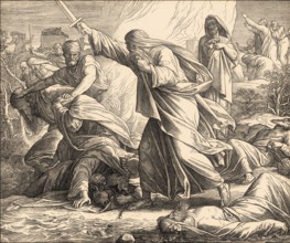 Slaughter of the Prophets of Baal, Old Testament, by Julius Schnorr von Carolsfeld