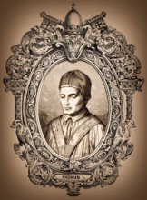 Pope Adrian I or Hadrianus I, Pope from 772 to 795, Papst Hadrian I