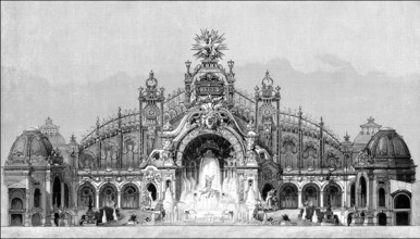 Palace of Electricity, Chateau of Water and Palace of Mechanical and Chemical Industries at the