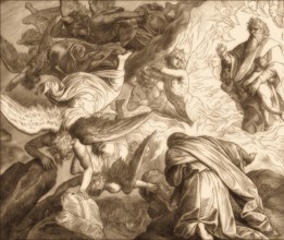 God Appears to Elijah, Old Testament, by Julius Schnorr von Carolsfeld